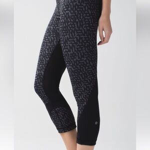 Lululemon Run Inspire Crop II Block-It Pocket Leggings